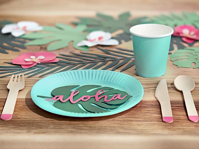 Wizytówki na stół Aloha Monstera