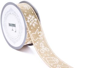 Wstążka Jutowa Świąteczna Aura