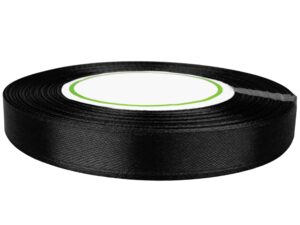 Wstążka satynowa 12mm czarna
