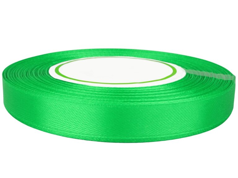 Wstążka satynowa 12mm zielona