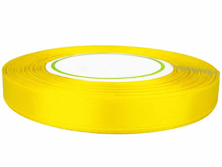Wstążka satynowa 12mm żółta