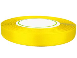 Wstążka satynowa 12mm żółta