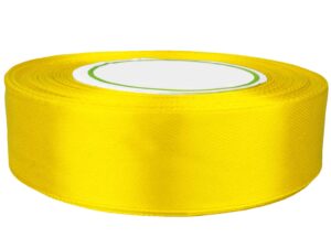 Wstążka satynowa 25mm żółta