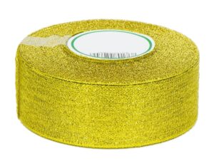 Wstążka tasiemka brokatowa 38mm złota