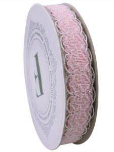 Wstążka Tkana Mandala Jasnoróżowa