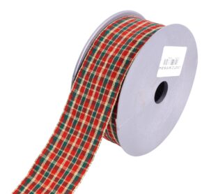 Wstążka Tkana Świąteczna Kratka