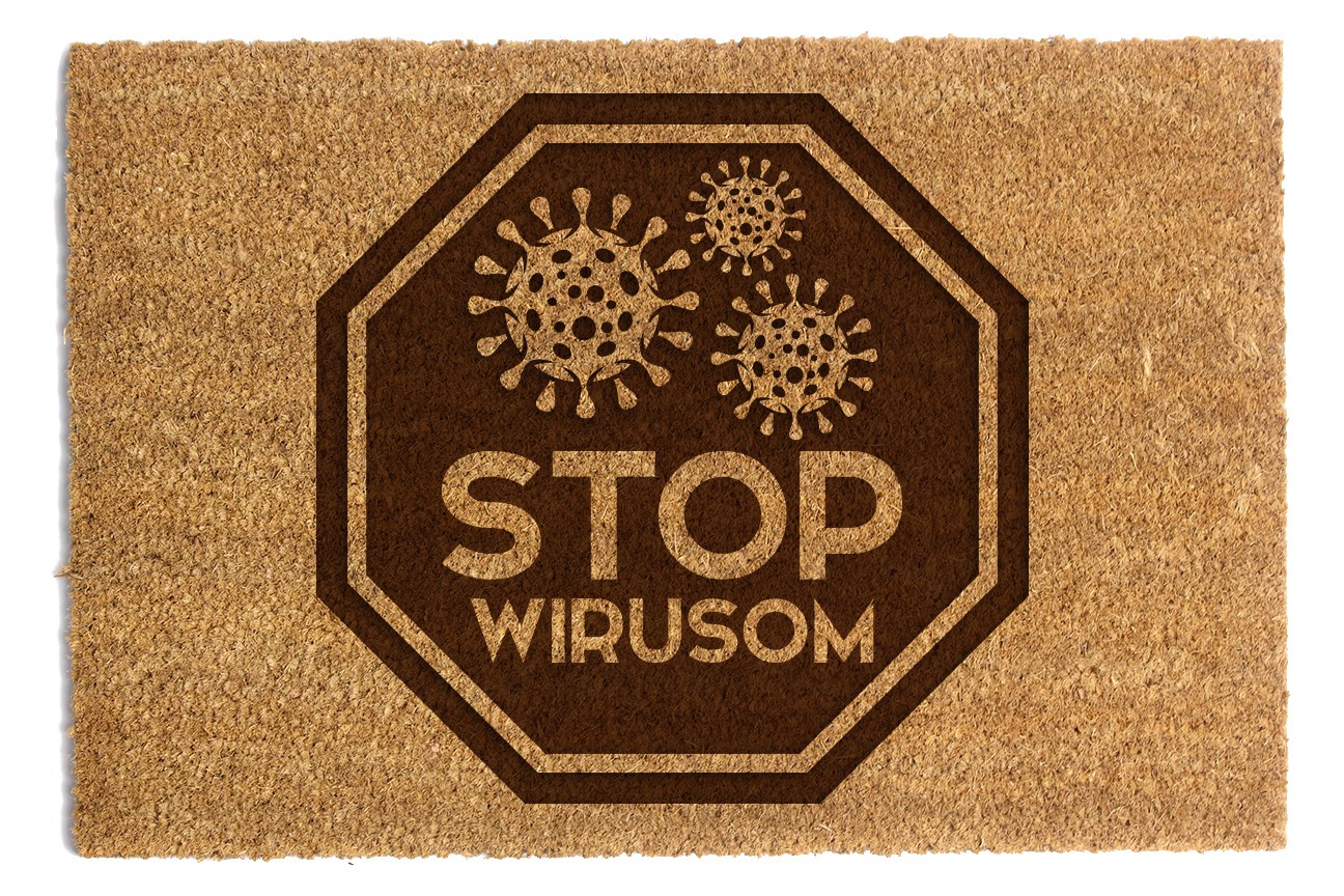 Wycieraczka Stop Wirusom 40x60cm