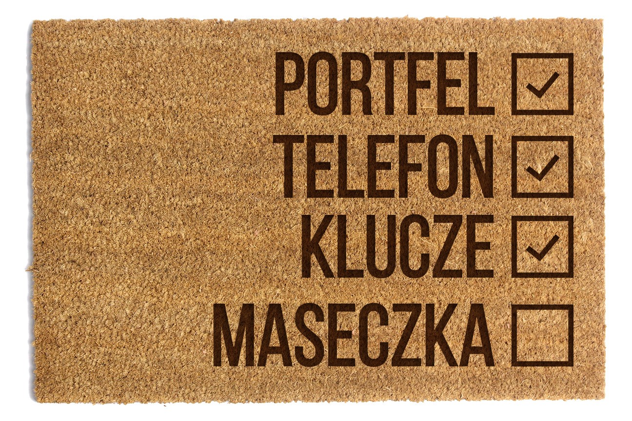 Wycieraczka Twoje Dowolne Słowa Na Przypomnienie 40x60cm