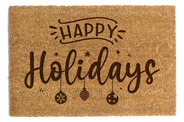 Wycieraczka z kokosa Happy Holidays 