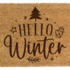 Wycieraczka z kokosa Hello Winter 