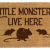 Wycieraczka z kokosa Little Monsters Live Here 