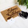 Wycieraczka z kokosa Shoes Off Witches 