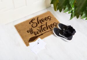 Wycieraczka z kokosa Shoes Off Witches