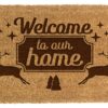Wycieraczka z kokosa Welcome to our home 