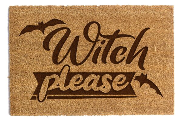 Wycieraczka z kokosa Witch Please 