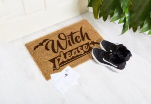 Wycieraczka z kokosa Witch Please