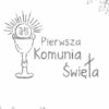 Zaproszenia Komunia Srebrny Kielich IHS
