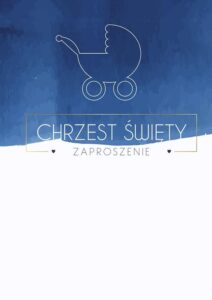 Zaproszenia na Chrzest Święty dla chłopca