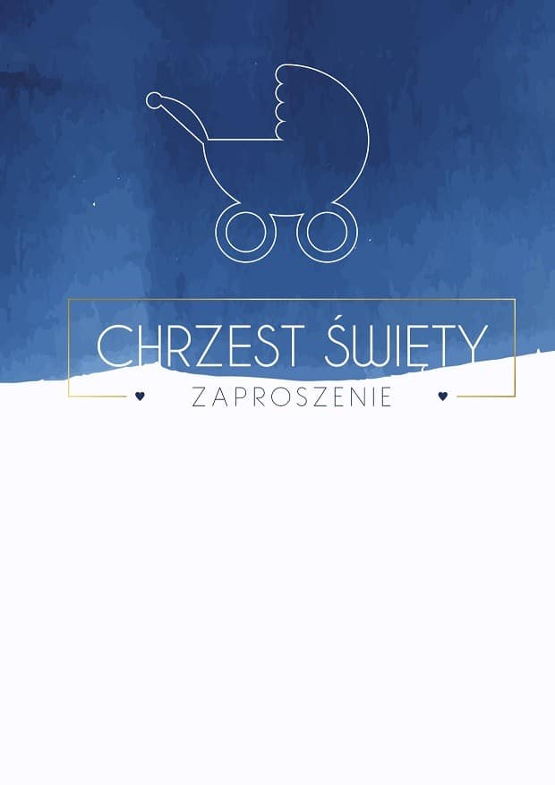 Zaproszenia na Chrzest Święty dla chłopca