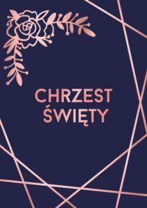 Zaproszenia na Chrzest Święty Polygonart