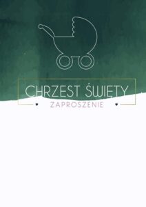 Zaproszenia na Chrzest Święty Uniwersalne