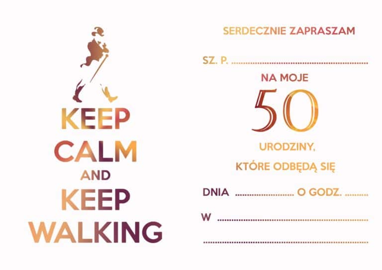 Zaproszenia na urodziny johnnie 50tka