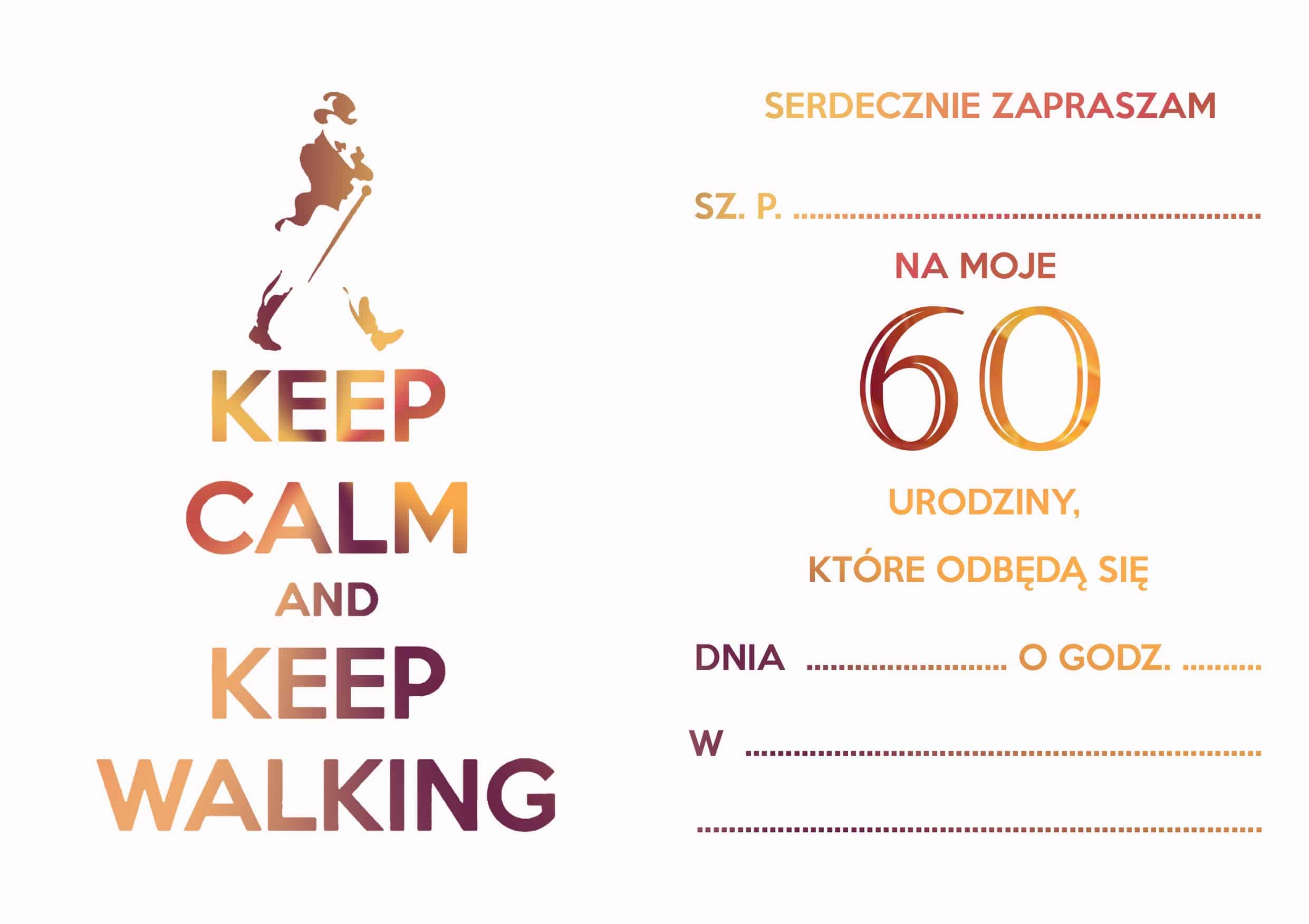 Zaproszenia na urodziny johnnie 60tka