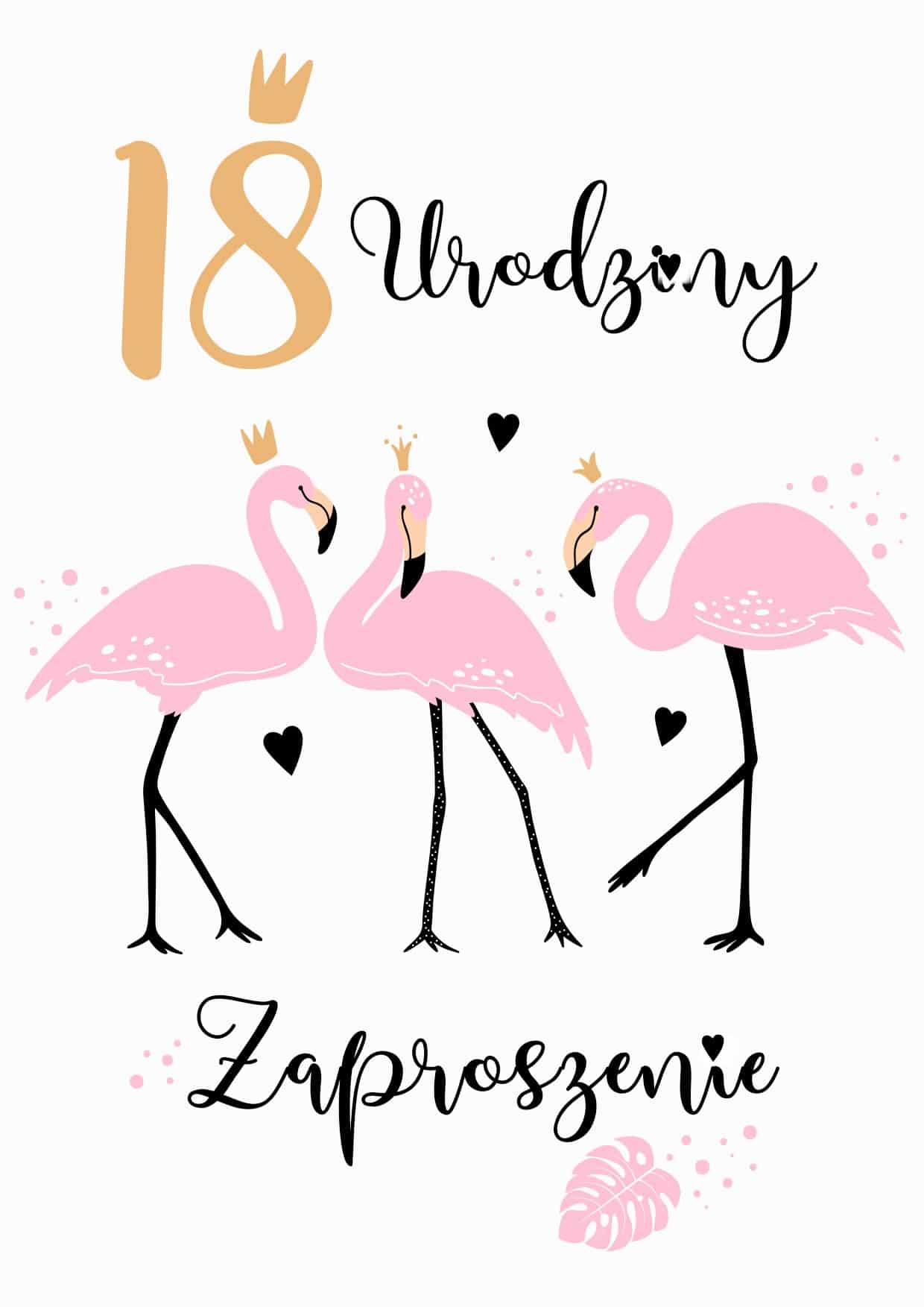 Zaproszenie na 18-stke Flaming Party