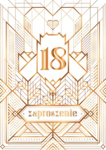 Zaproszenie na 18-stke Gatsby