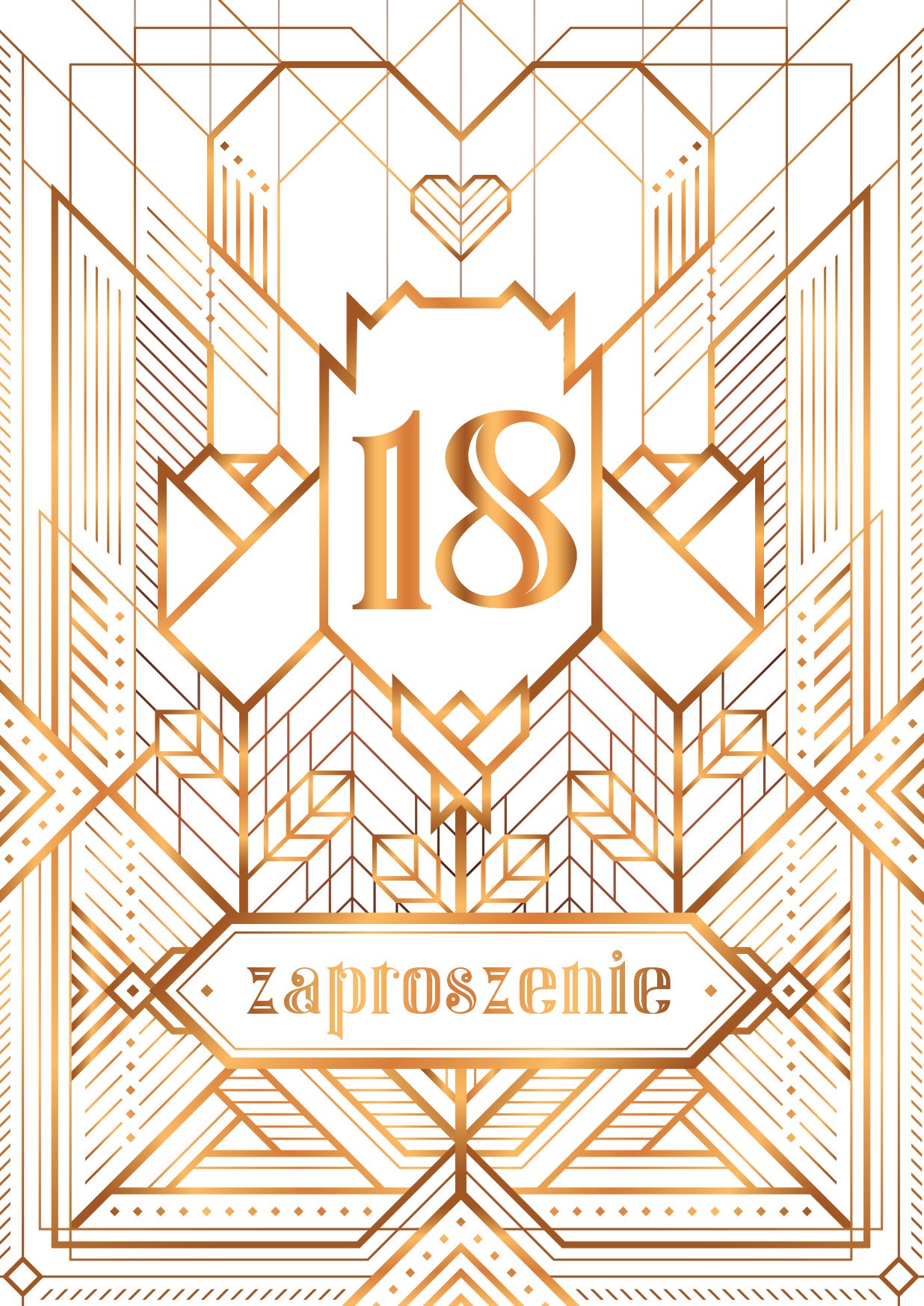 Zaproszenie na 18-stke Gatsby