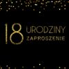 Zaproszenie na 18-stke Gold Confetti