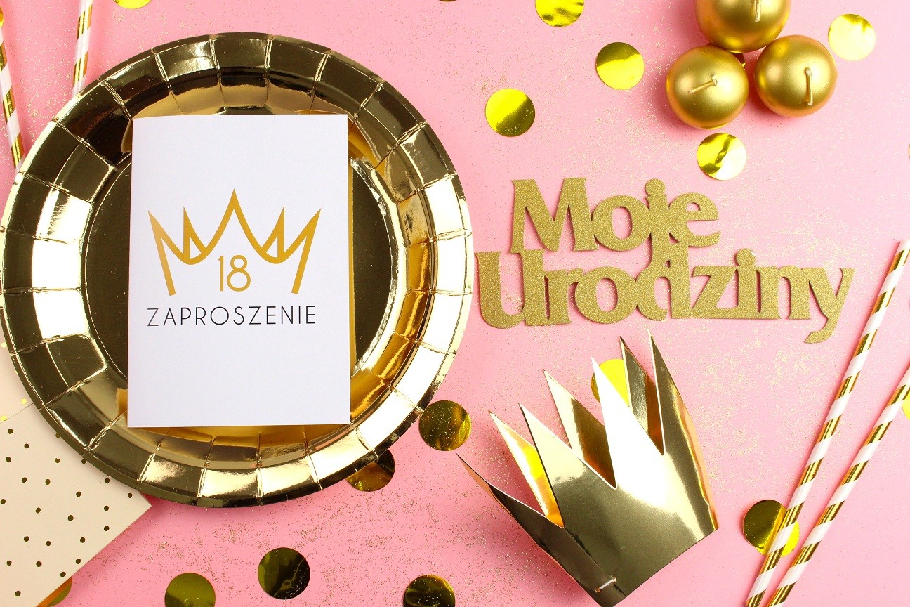 Zaproszenie na 18-stke Królewska Korona