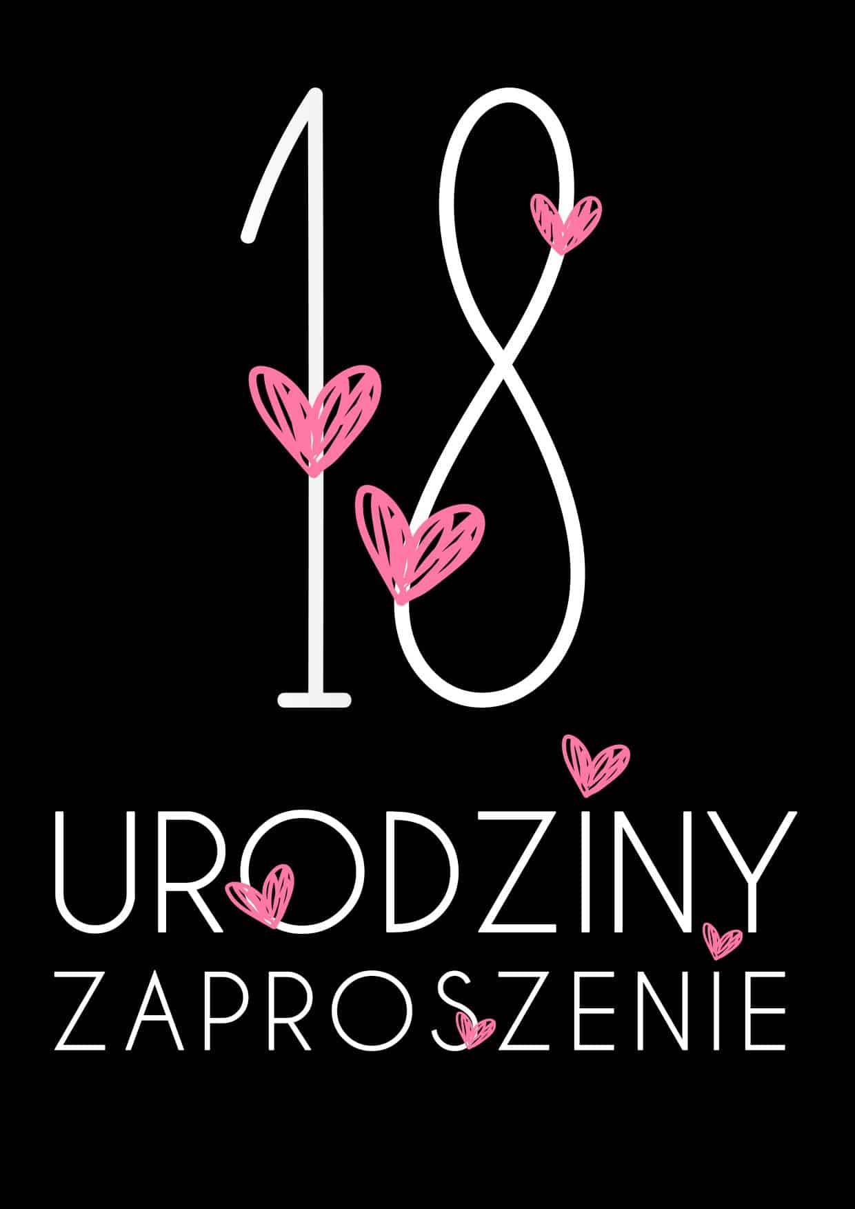 Zaproszenie na 18-stke Miłość Miłość