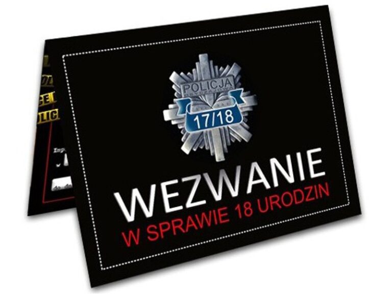 Zaproszenie na 18-stke Policja