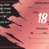 Zaproszenie na 18-stke Rose Gold Blood