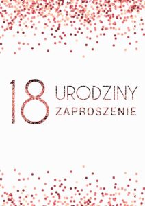 Zaproszenie na 18-stke Rose Gold Elegance