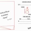 Zaproszenie na 18-stke Rose Gold Geometric