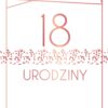Zaproszenie na 18-stke Rose Gold Geometric