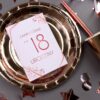 Zaproszenie na 18-stke Rose Gold Luxury
