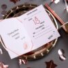 Zaproszenie na 18-stke Rose Gold Luxury