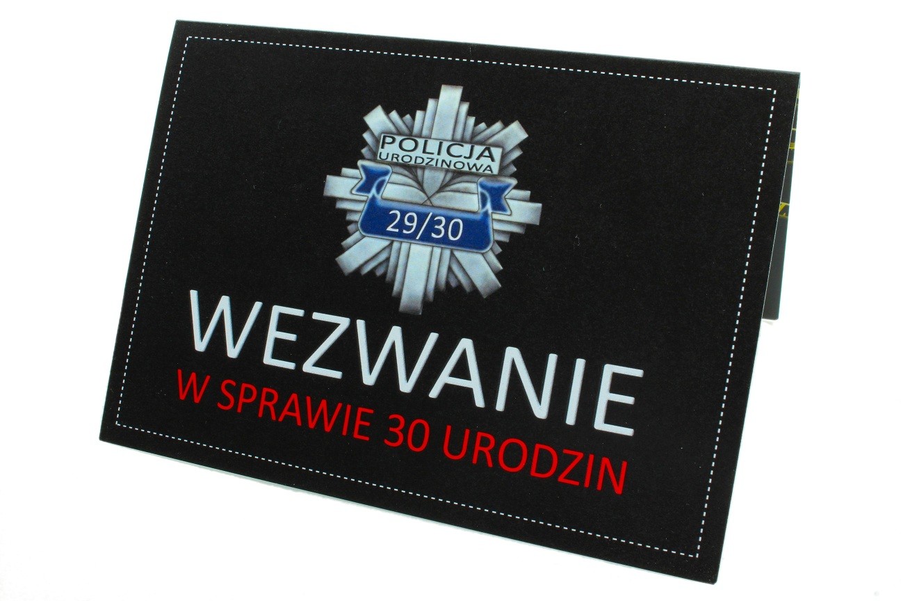Zaproszenie na 30-stke Policja