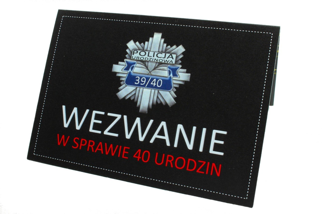 Zaproszenie na 40-stke Policja