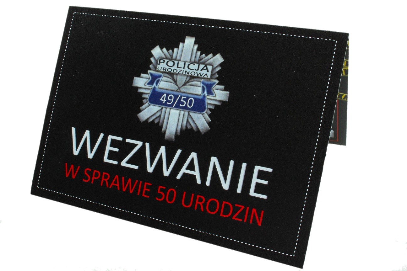 Zaproszenie na 50-tke Policja
