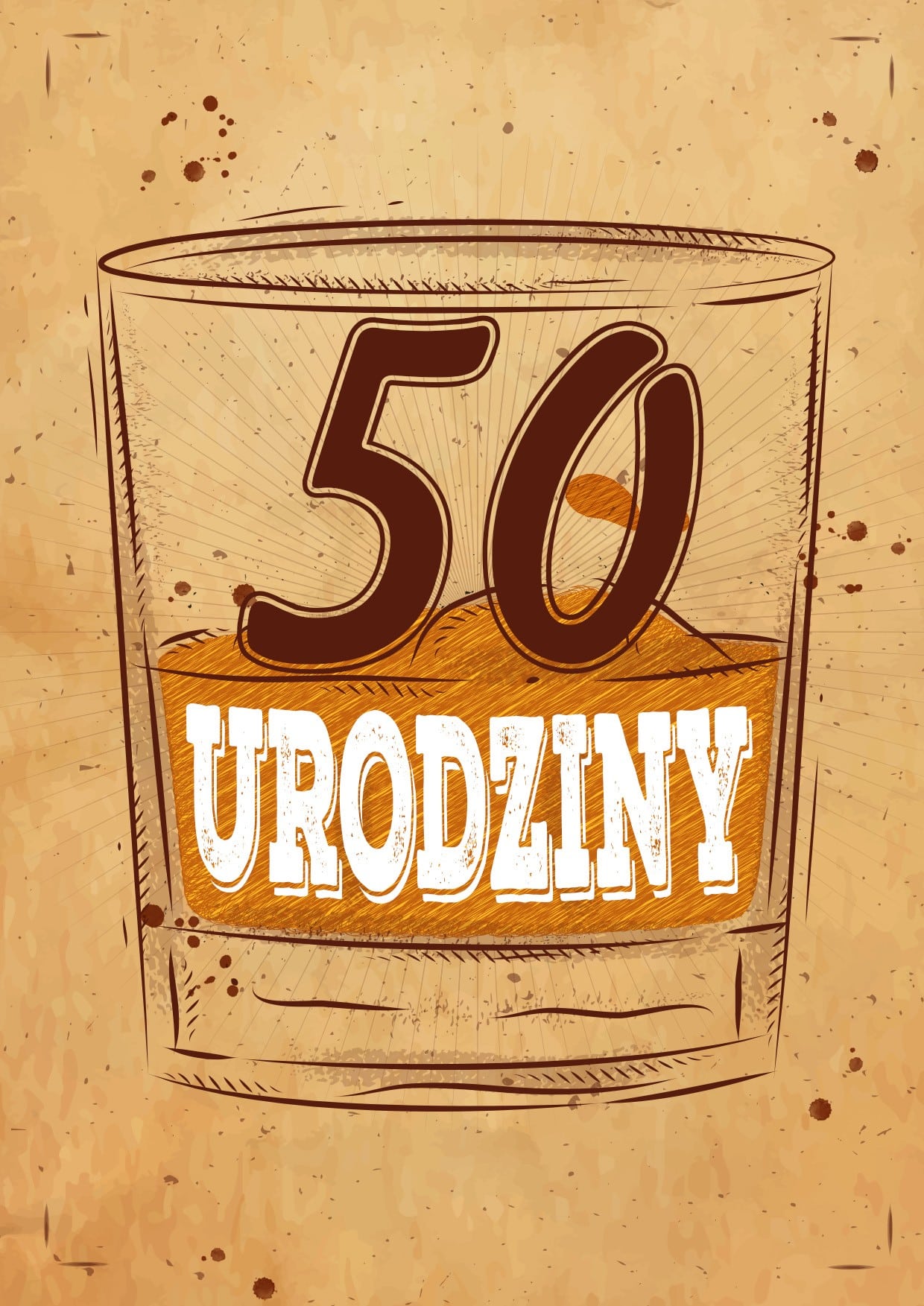 Zaproszenie na 50 urodziny Scottish Whisky