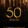 Zaproszenie na 50 urodziny Złota Kurtyna