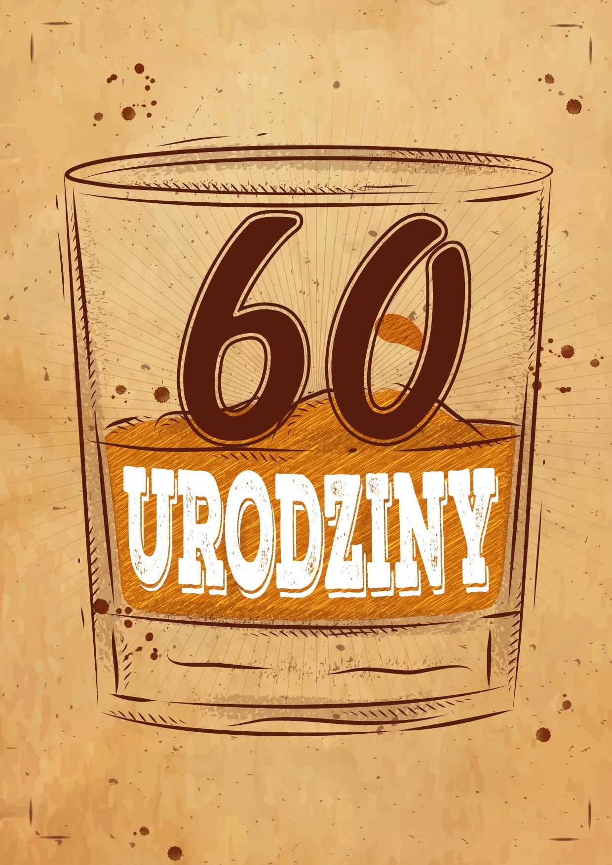Zaproszenie na 60 urodziny Scottish Whisky