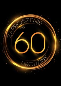 Zaproszenie na 60 urodziny Złoty Glob