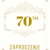 Zaproszenie na 70-te urodziny Gatsby