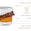 Zaproszenie na 70 urodziny Scottish Whisky