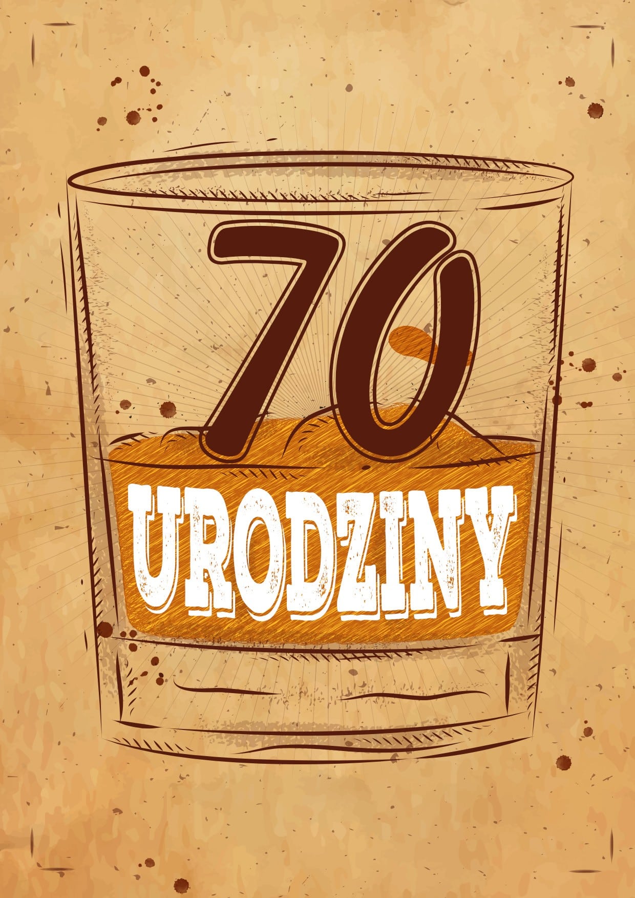 Zaproszenie na 70 urodziny Scottish Whisky